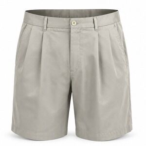 Ashworth Golf Shorts Mens 36 Tan 3rd Groove Pleated Coconut Fiber Performance‎